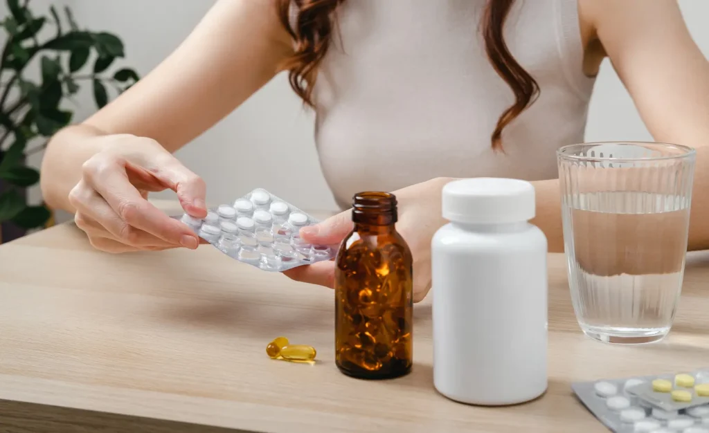 Imagen de medicamentos utilizados como tratamiento para miomas uterinos